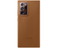 Samsung Etui Leather do Samsung Note 20 Ultra Brązowe - 1378172 - zdjęcie 1